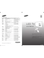 Samsung ue40h6500 User Manual preview