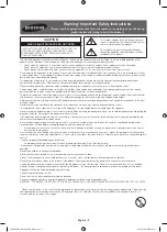 Preview for 2 page of Samsung UE40H7000 User Manual
