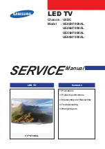 Samsung UE40H7000AL Service Manual preview