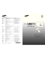 Samsung UE40HU6900 User Manual preview