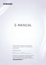 Samsung UE40NU7120K E-Manual предпросмотр