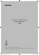 Preview for 1 page of Samsung UE43KS7500 User Manual