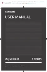 Samsung UE43TU7070 User Manual preview