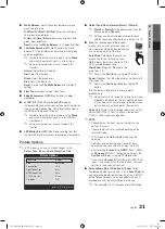 Preview for 21 page of Samsung UE46C9000SK User Manual