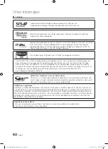 Preview for 62 page of Samsung UE46C9000SK User Manual