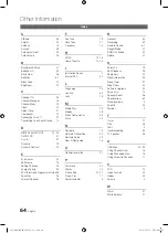 Preview for 64 page of Samsung UE46C9000SK User Manual