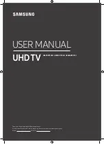 Preview for 23 page of Samsung UE49NU7372 Manual