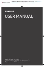 Preview for 1 page of Samsung UE50AU717UXZT User Manual