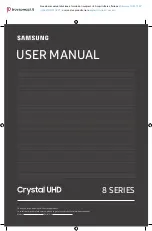 Samsung UE50TU8070 User Manual предпросмотр