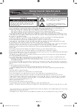 Предварительный просмотр 2 страницы Samsung UE55H8000 User Manual