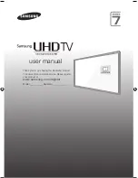 Preview for 1 page of Samsung UE55JU7000 User Manual