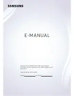 Samsung UE55KS7500 E-Manual preview