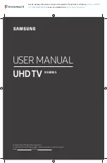 Samsung UE55RU8000SXXN User Manual preview