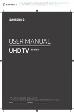 Preview for 1 page of Samsung UE55RU8000TXXU User Manual