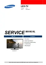 Samsung UE60EH600 Series Service Manual preview