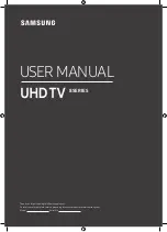 Samsung UE65RU8000SXXN User Manual preview