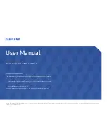 Samsung UH46N-E User Manual preview