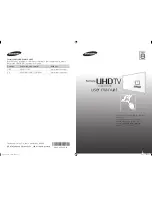 Preview for 1 page of Samsung UHD-TV User Manual