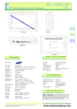 Samsung UltraView iDP-1700W Specifications preview