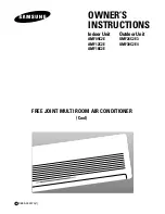 Preview for 1 page of Samsung UMF26C2E3 Owner'S Instructions Manual