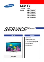 Samsung UN F5500AF Series Service Manual preview