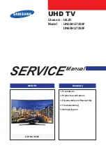 Preview for 1 page of Samsung UN HU7250F Series Service Manual