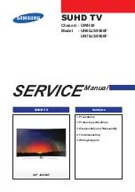 Предварительный просмотр 1 страницы Samsung UN JS9500F Series Service Manual