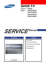 Samsung UN KS8000F Series Service Manual предпросмотр