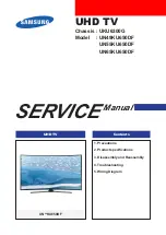 Samsung UN KU650DF Series Service Manual preview