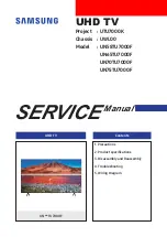 Preview for 1 page of Samsung UN TU7000F Series Service Manual