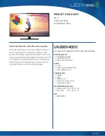 Samsung UN26EH4000 Brochure preview