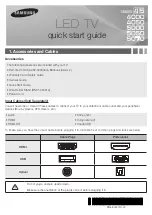 Samsung UN26EH4000F Quick Start Manual preview