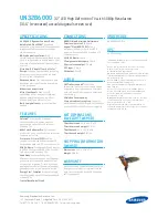 Preview for 2 page of Samsung UN32B6000VFXZA Specification Sheet