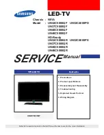 Preview for 1 page of Samsung UN32C4000PD Service Manual