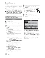 Предварительный просмотр 20 страницы Samsung UN32C5000 User Manual