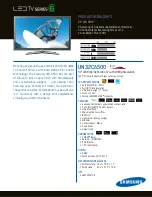 Предварительный просмотр 1 страницы Samsung UN32C6500 Brochure