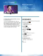 Samsung UN32D4003BDXZA Brochure preview