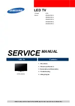 Preview for 1 page of Samsung UN32EH5300G Service Manual