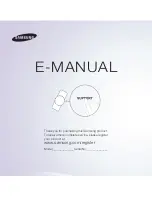 Предварительный просмотр 1 страницы Samsung UN32ES6500F E-Manual