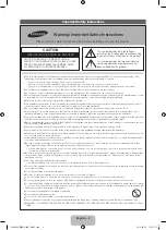 Предварительный просмотр 2 страницы Samsung UN32J4000 User Manual