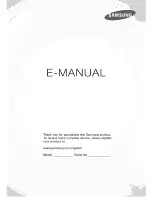 Preview for 1 page of Samsung UN32J5500AFXZA E-Manual