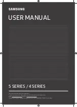 Samsung UN32T4300A User Manual preview