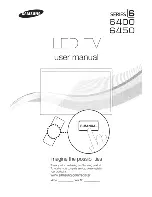 Samsung UN4006400 User Manual preview