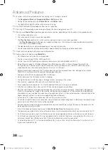 Preview for 38 page of Samsung UN40C7000 User Manual