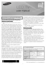 Samsung UN40EH6000 User Manual preview