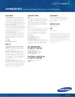 Preview for 2 page of Samsung UN40ES6003 Product Highlights
