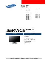 Samsung UN40ES61*0F Service Manual preview