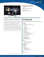 Samsung UN40ES6500 E- Brochure preview