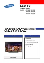 Предварительный просмотр 1 страницы Samsung UN40HU6900F Service Manual