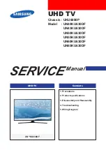 Предварительный просмотр 1 страницы Samsung UN40KU630DF Service Manual